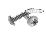 十字槽盤頭自攻螺釘C型 ISO 7049