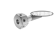 六角頭頭部帶三孔螺栓 MS 20073B