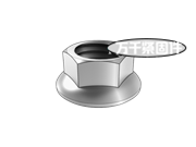 六角法蘭面螺母 MS 21043E