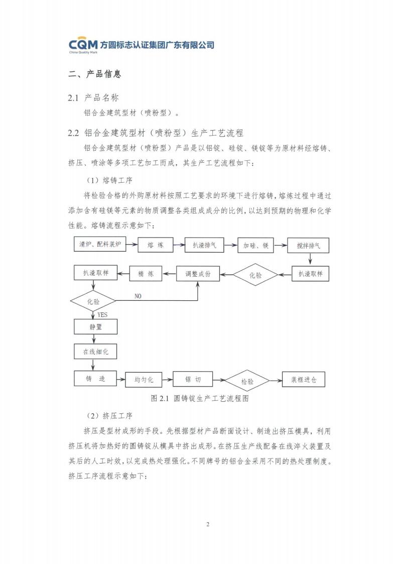11鋁合金建筑型材（噴粉型）產(chǎn)品Ⅲ型環(huán)境聲明評價報告-方圓蓋章(圖8)